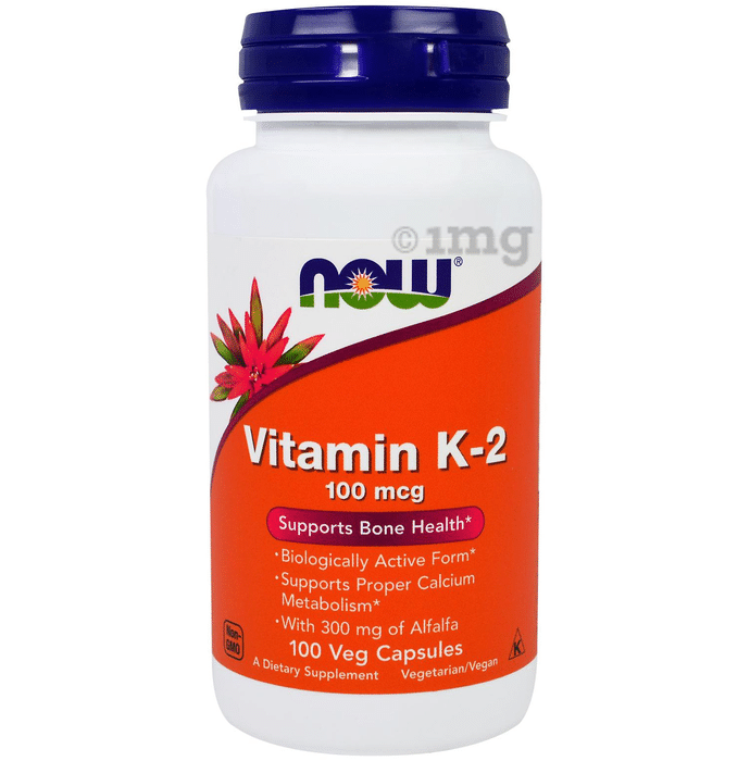 Now Foods Vitamin K-2 100mcg Veg Capsule