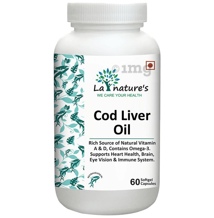 La Nature's Cod Liver Oil Softgel Capsules