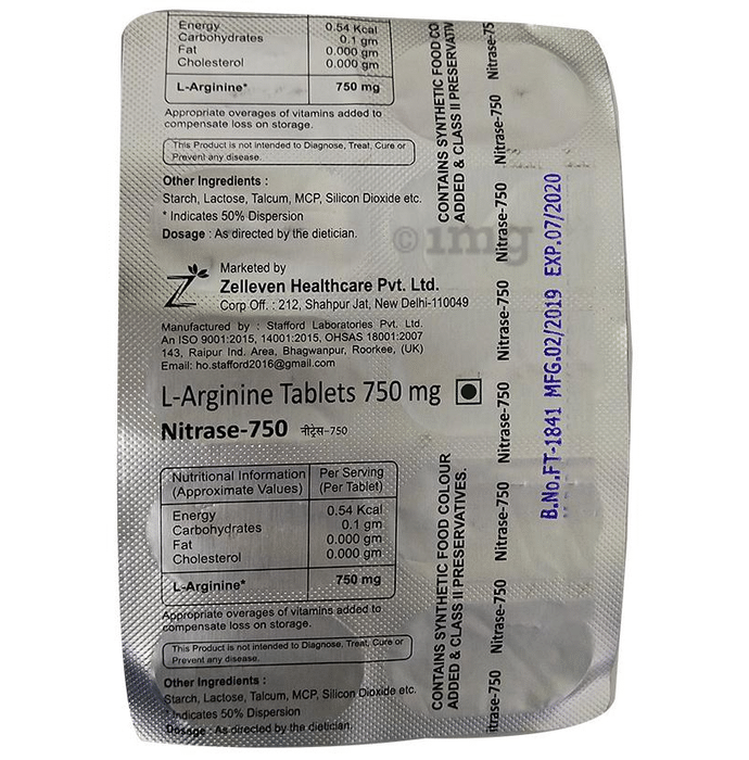 Nitrase 750 Tablet