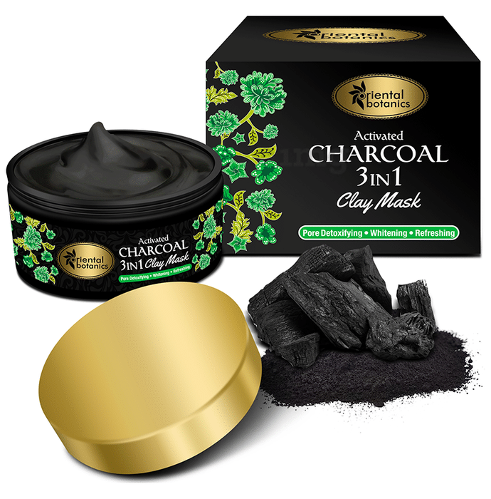 Oriental Botanics Activated Charcoal 3 in 1 Clay Mask