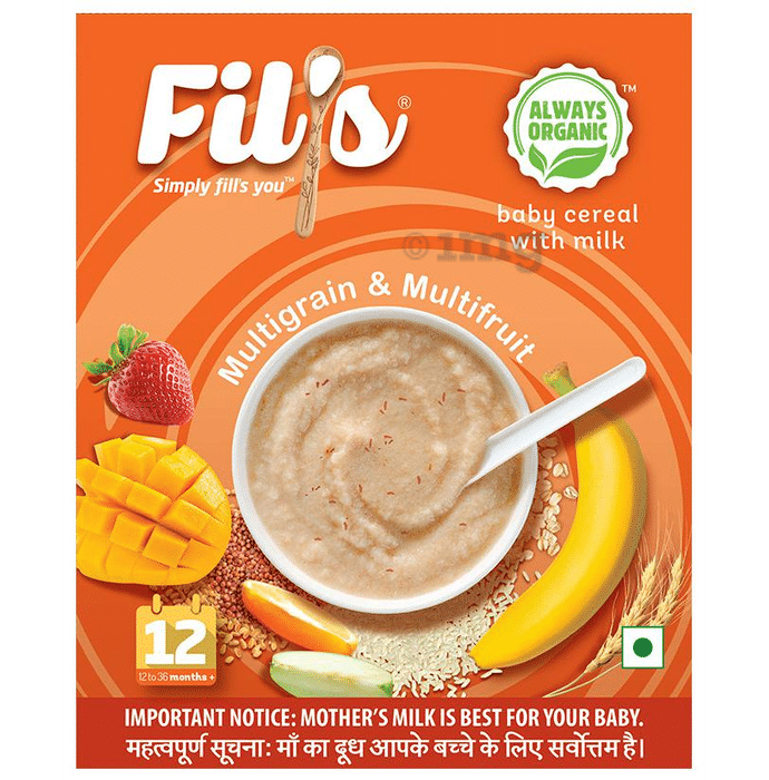 Fil's Baby Cereal with Milk (12 to 36 Months+) Multigrain & Multifruit