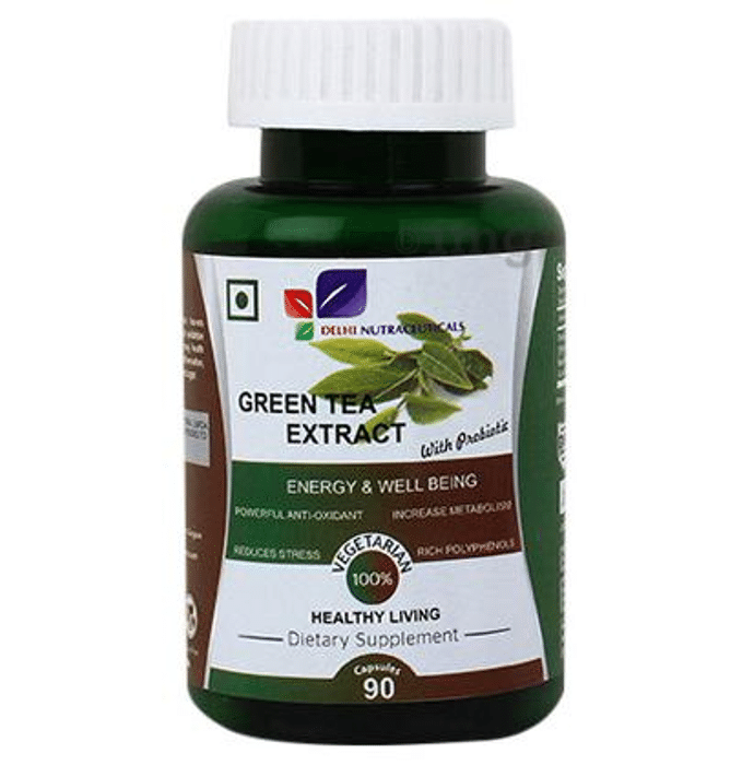 Delhi Nutraceuticals Green Tea Extract with Probiotic Capsule