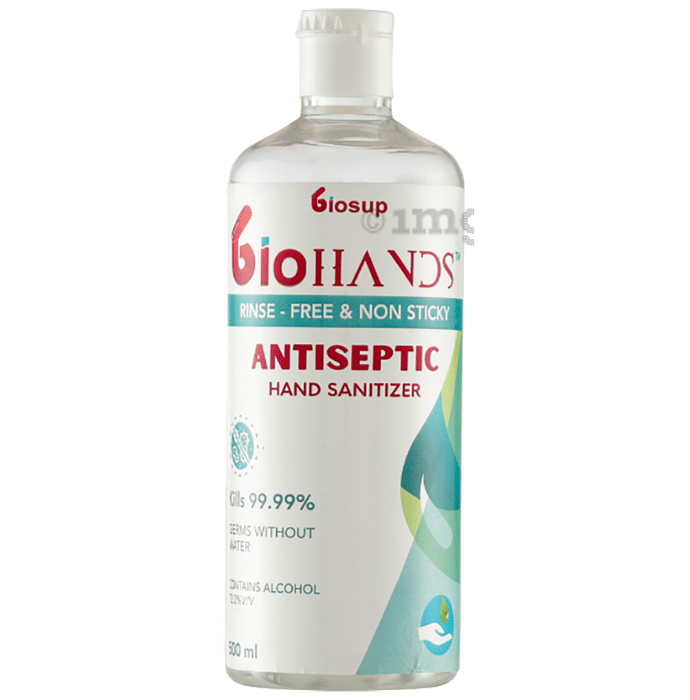 Biosup Biohands Antiseptic Hand Sanitizer with Fliptop Bottle (500ml Each)