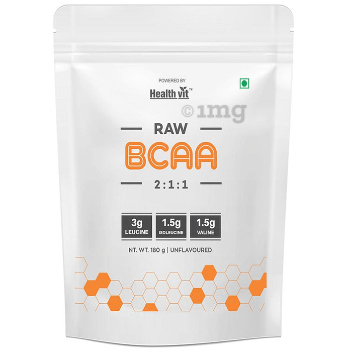 HealthVit Raw BCAA Powder Unflavoured