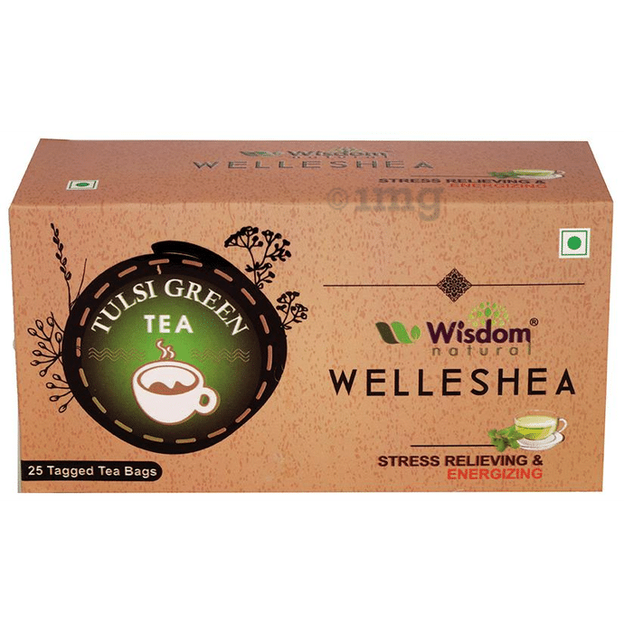 Wisdom Natural Tulsi Green Welleshea Tea