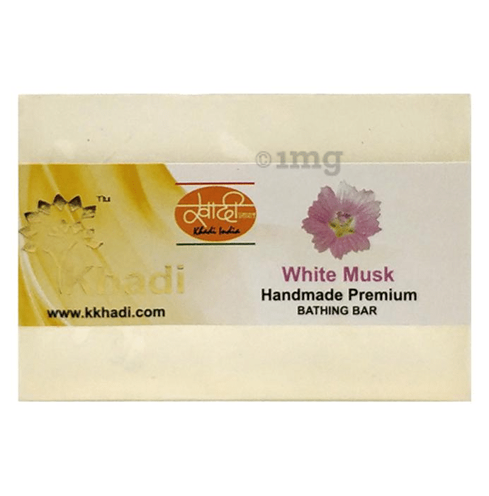 Khadi India White Musk Handmade Premium Bathing Bar