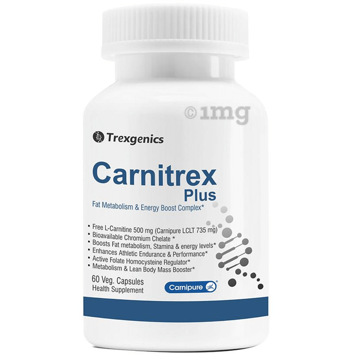 Trexgenics Carnitrex Plus L-Carnitine Carnipure Veg Capsules