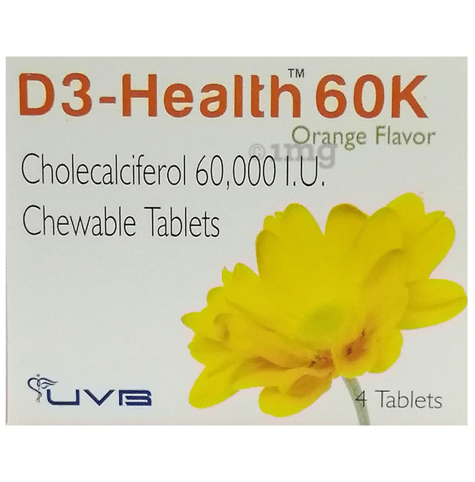 D3-Health 60K Chewable Tablet Orange