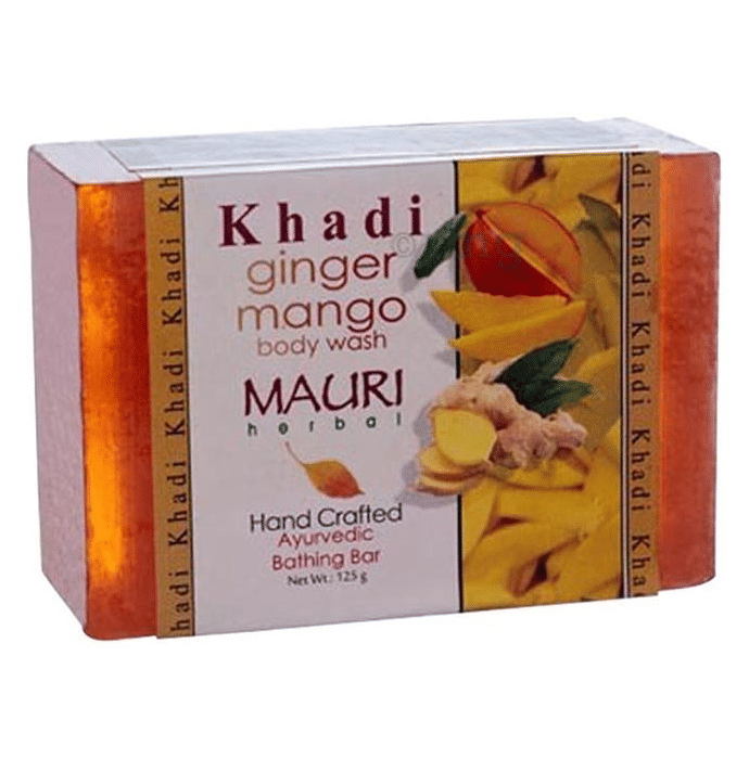 Khadi Mauri Herbal Ginger Mango Soap