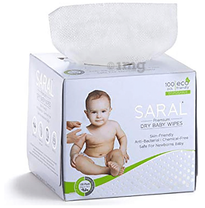 Saral Premium Dry Baby Wipes