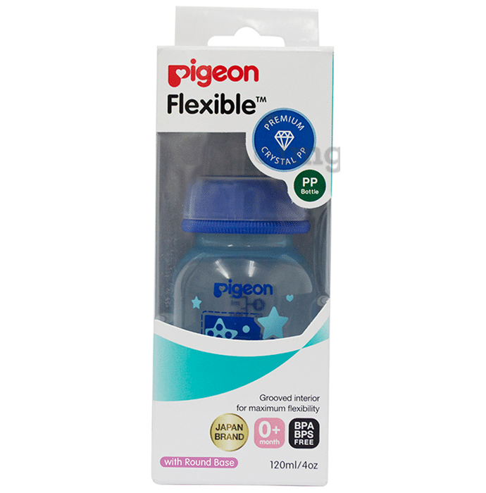Pigeon Peristaltic Clear Nursing Bottle Rpp for Boy Blue