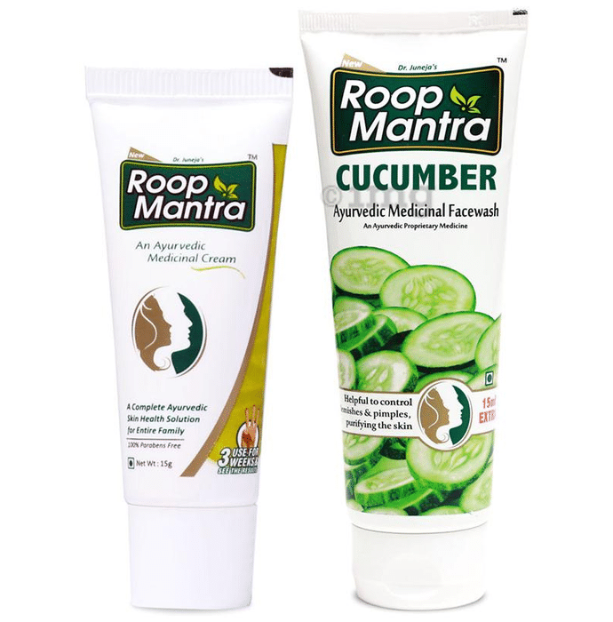 Roop Mantra  Combo Pack of Face Cream 15gm & Cucumber Face Wash 115ml