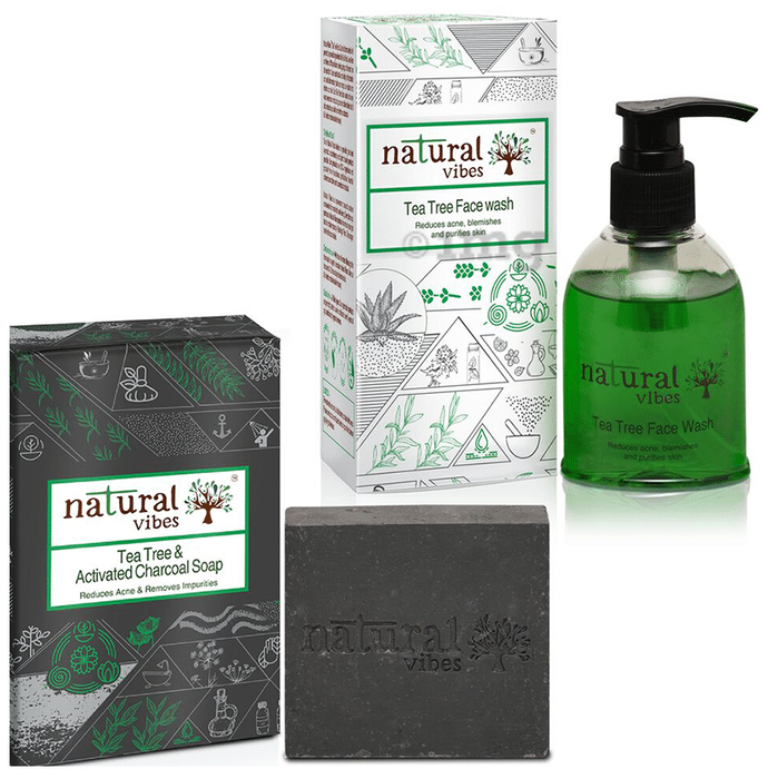 Natural Vibes Tea Tree & Activated charcoal Bath and Body Treatment