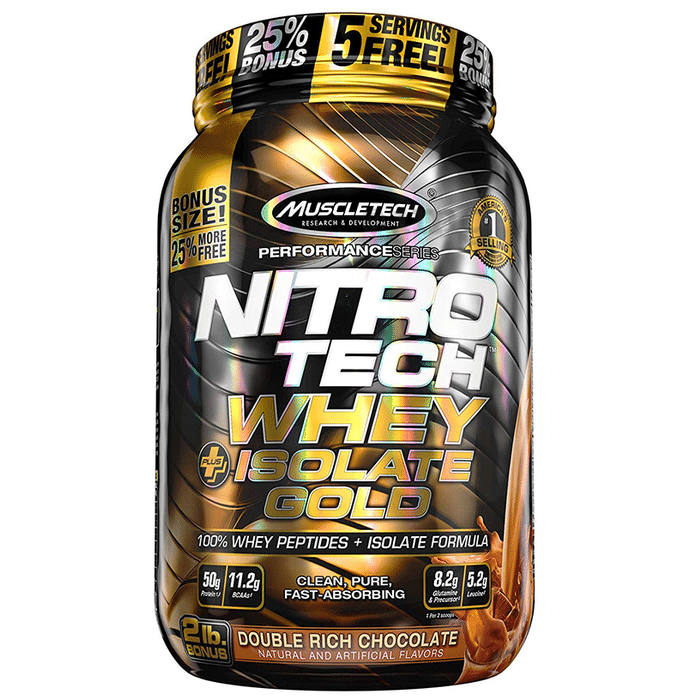 Muscletech Nitro Tech Whey Plus Isolate Gold Double Rich Chocolate