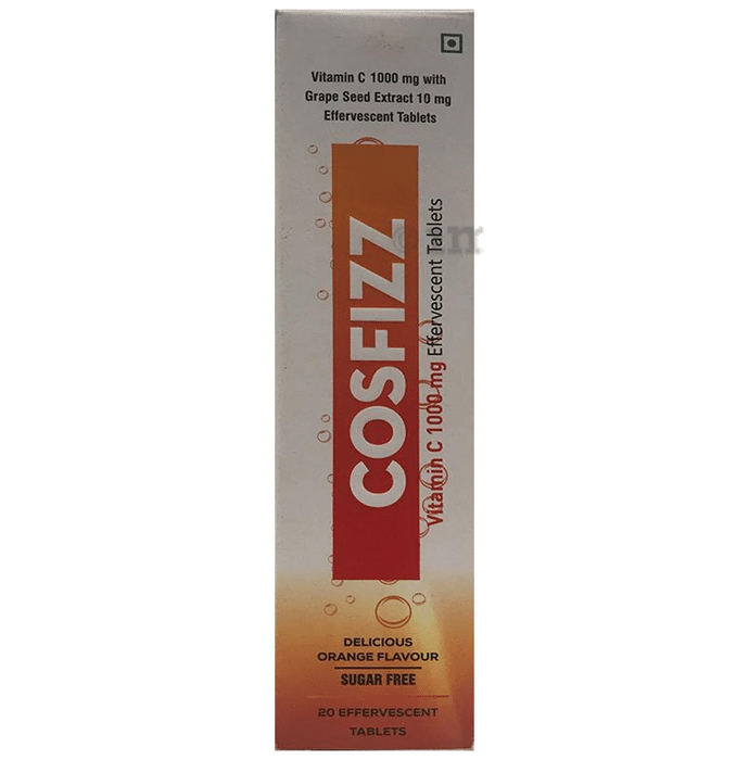 Cosfizz Sugar Free Delicious Orange Effervescent Tablet