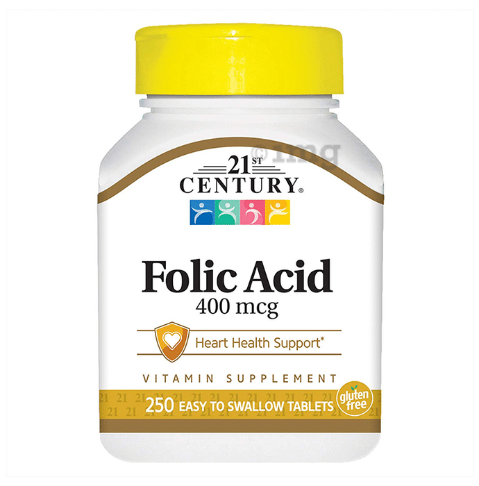 21st Century Folic Acid 400mcg Tablet