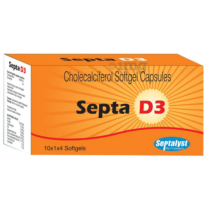 Septa D3 Soft Gelatin Capsule