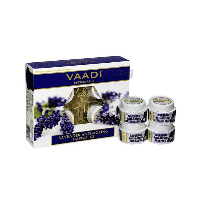 Vaadi Herbals Lavender Anti-Ageing Spa Facial Kit with Rosemary Extract 70gm