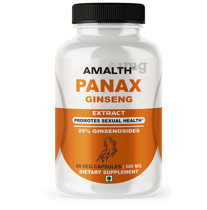 Amalth Panax Ginseng Extract Veg Capsules