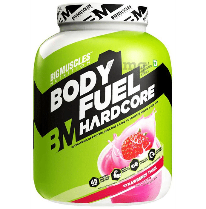 Big  Muscles Body-Fuel Hardcore Strawberry Powder