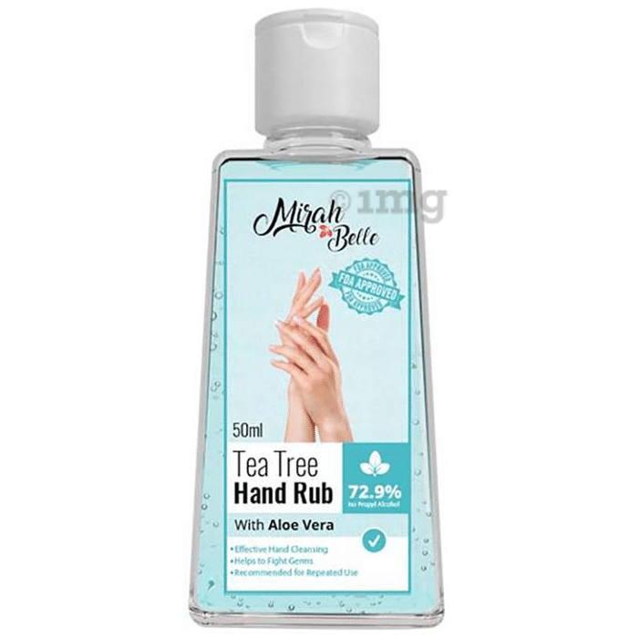 Mirah Belle Hand Rub Sanitizer (50ml Each) Tea Tree with Aloe Vera