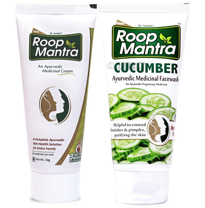 Roop Mantra  Combo Pack of Face Cream 30gm & Cucumber Face Wash 50ml
