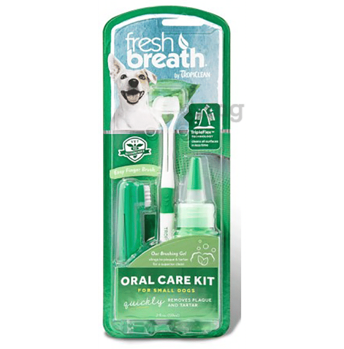 Tropiclean Fresh Breath Oral Care Traditional Kit For Small Dogs