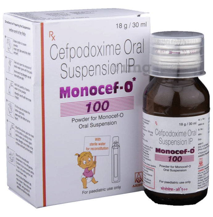 Monocef-O 100 Powder for Oral Suspension