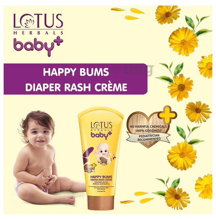 Lotus Herbals Baby Happy Bums Diaper Rash Creme Buy tube of