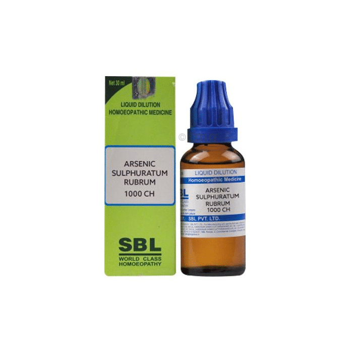 SBL Arsenic Sulphuratum Rubrum Dilution 1000 CH
