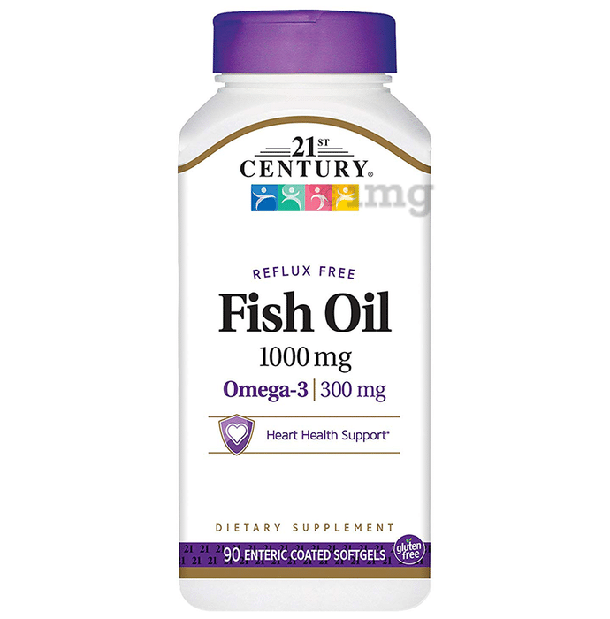 21st Century Fish Oil 1000mg Enteric Coated Softgels