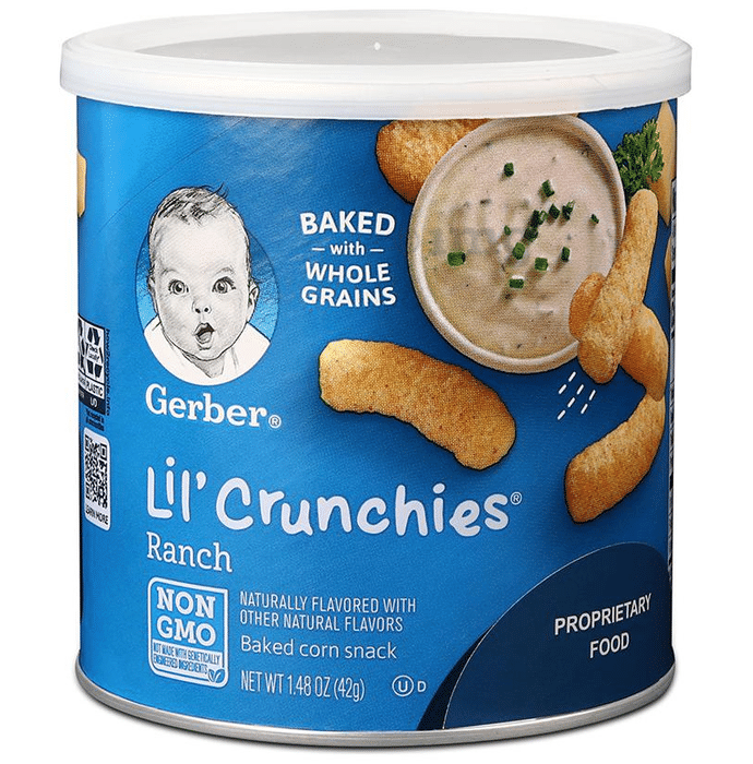 Gerber Lil' Crunchies Baked Corn Snacks Ranch