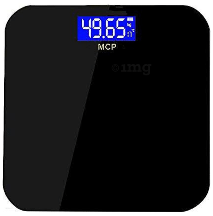 MCP Weighing Scale Human Body Weight Machine Digital (LED) with Battery & Temperature Indicator