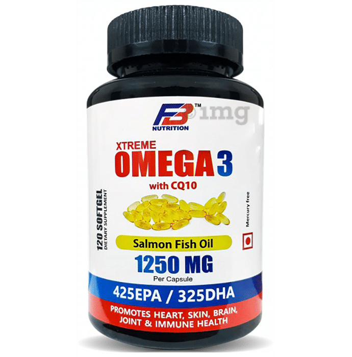 FB Nutrition Xtreme Omega 3 with CQ10 1250mg Softgel