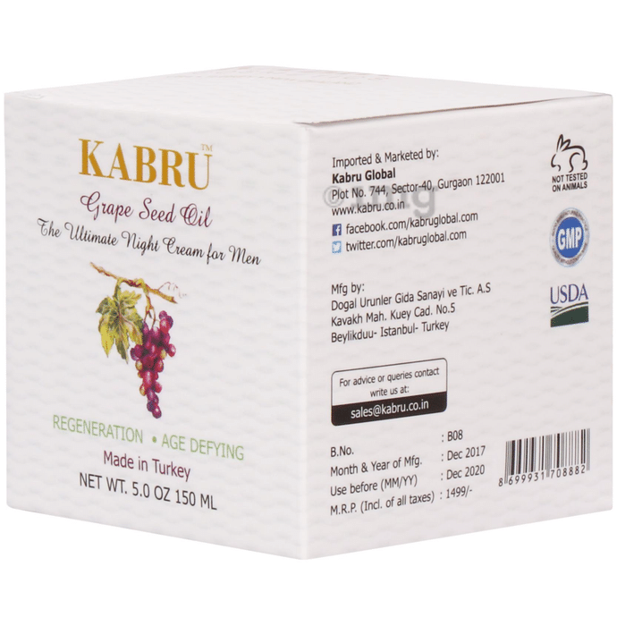 Kabru Grape Seed Oil Cream for Men