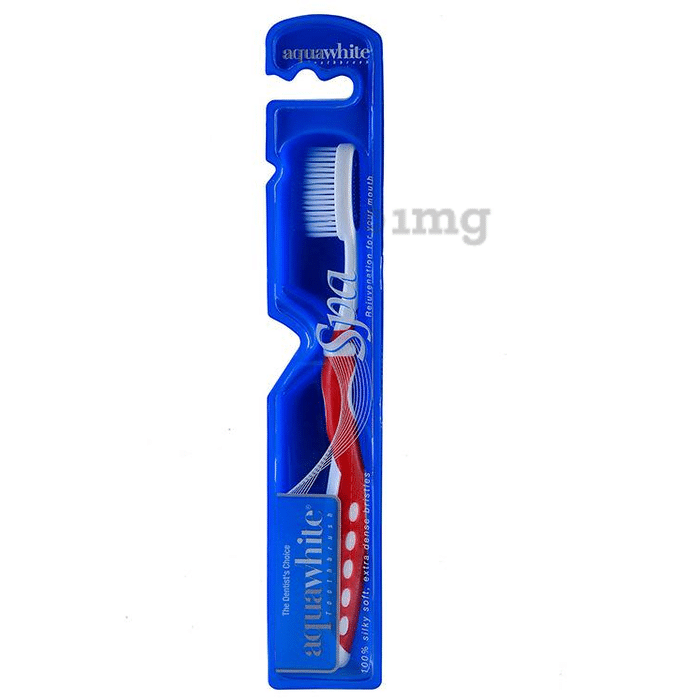 Aquawhite Spa Silky Soft Bristles Toothbrush Red