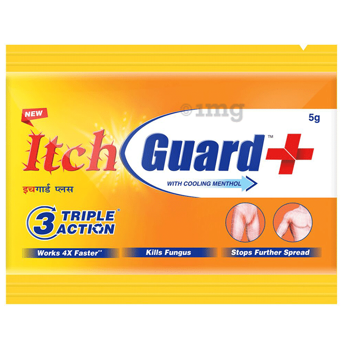 Itch Guard Plus Cream with Cooling Menthol | Triple Action Formula Cream