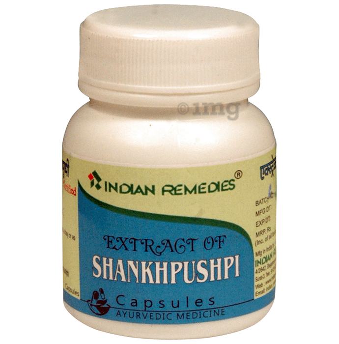 Indian Remedies Extract of Shankhpushpi Capsule