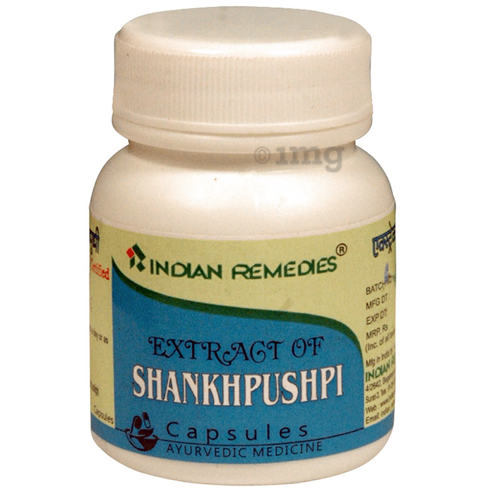 Indian Remedies Extract of Shankhpushpi Capsule