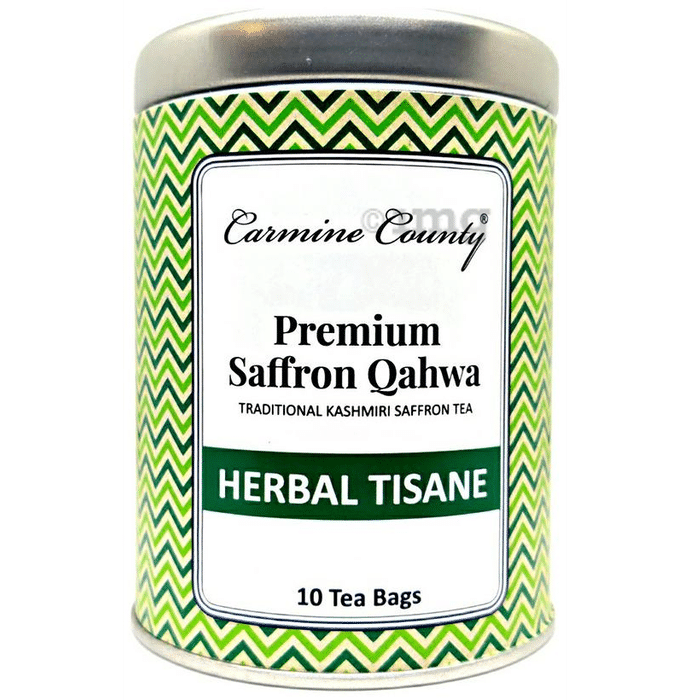 Carmine County Herbal Tisane Tea Bag Premium Saffron Qahwa