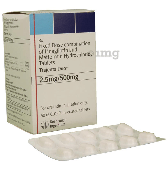 Trajenta Duo 2.5mg/500mg Tablet