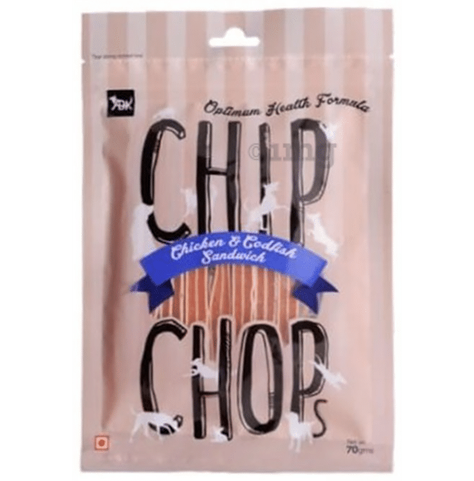 Chip Chops Chicken & Codfish Sandwich Dog Treat