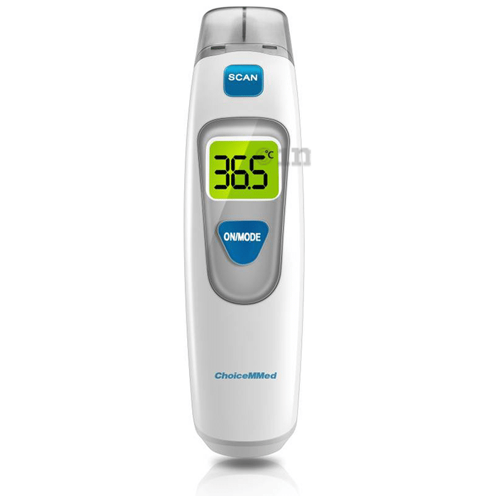 ChoiceMMed CT5D1 Infra Red (Dual Mode-Forehead & Ear) Thermometer White
