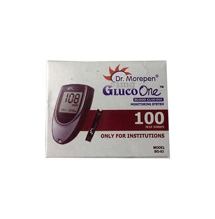Dr Morepen Gluco One BG 03 Blood Glucose Test Strip (Only Strips)