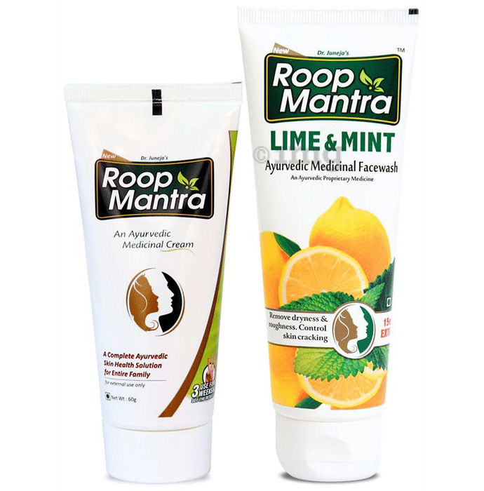 Roop Mantra  Combo Pack of Face Cream 60gm & Lime Mint Face Wash 115ml