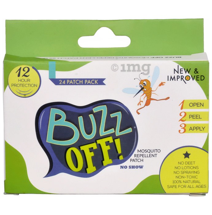 Buzz Off! Mosquito Repellent Patch - Adults Pack Lemon