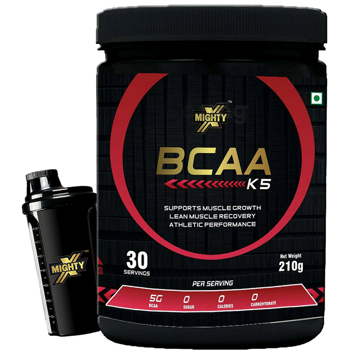 MightyX BCAA K5 Powder Watermelon with Shaker and T-Shirt Free