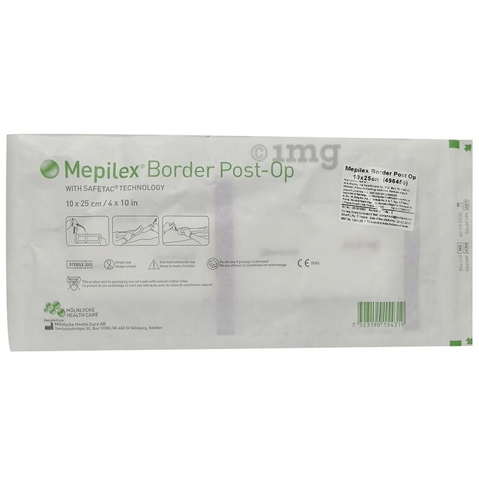 Mepilex Border Post-Op Dressing 10cm x 25cm