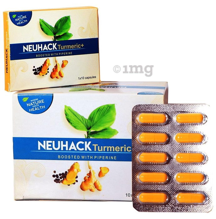 Neuhack Turmeric+ Curcumin with Piperine Capsule