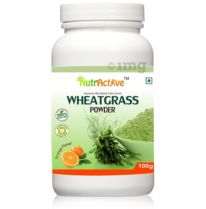NutrActive Organic Wheatgrass Powder Orange